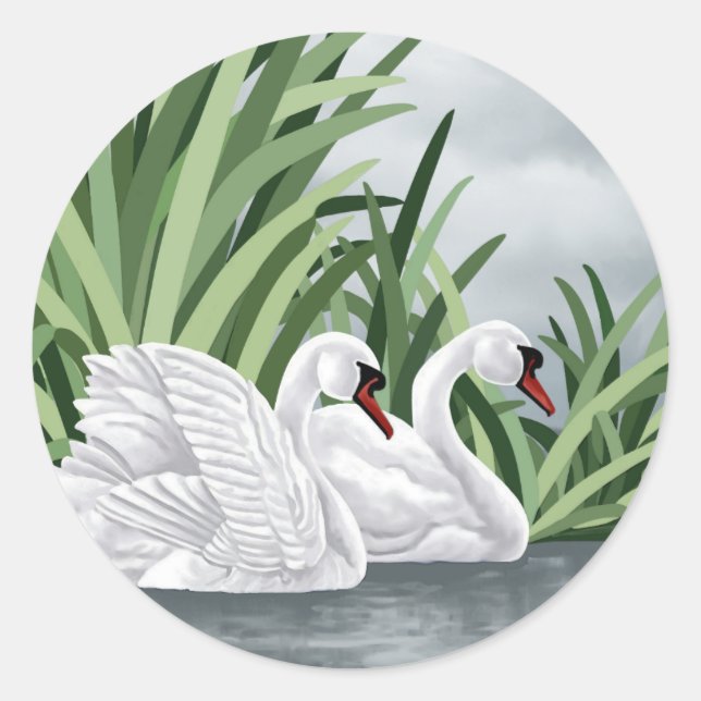 Trumpeter Swan Stickers (Vorderseite)
