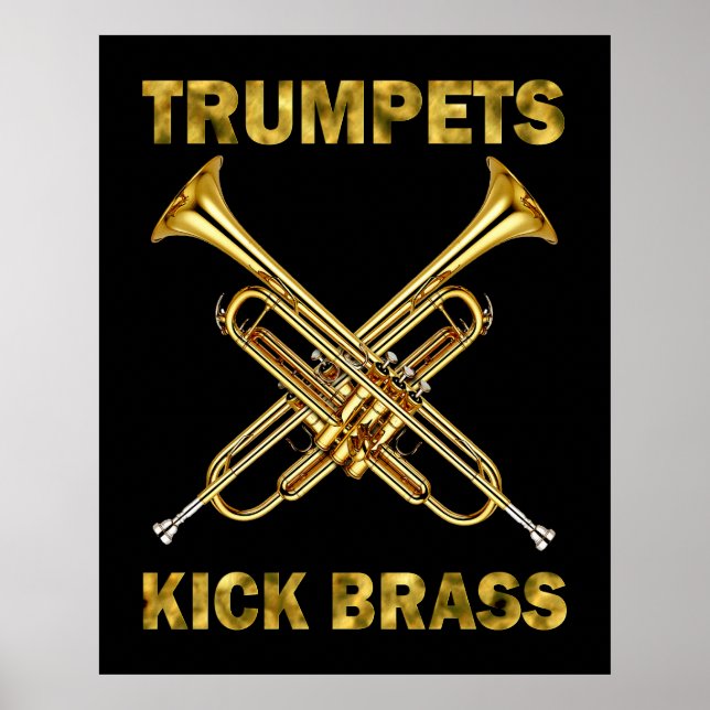 Trumpets Kick Brass Poster (Vorne)
