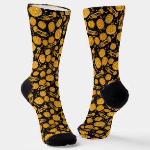 Trumpets Musiknote Pumpkins Socken