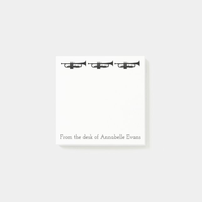 Trumpets personalisieren post-it klebezettel (Vorderseite)