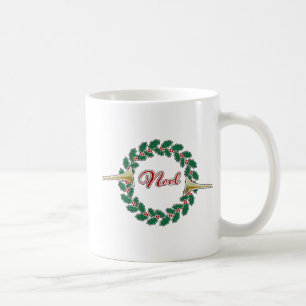 Trumpets verkünden Weihnachten: Frohe Weihnachtsfe Kaffeetasse