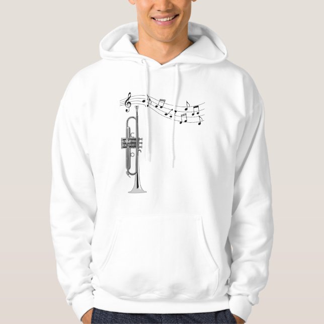 Trumpett-Player Hoodie (Vorderseite)