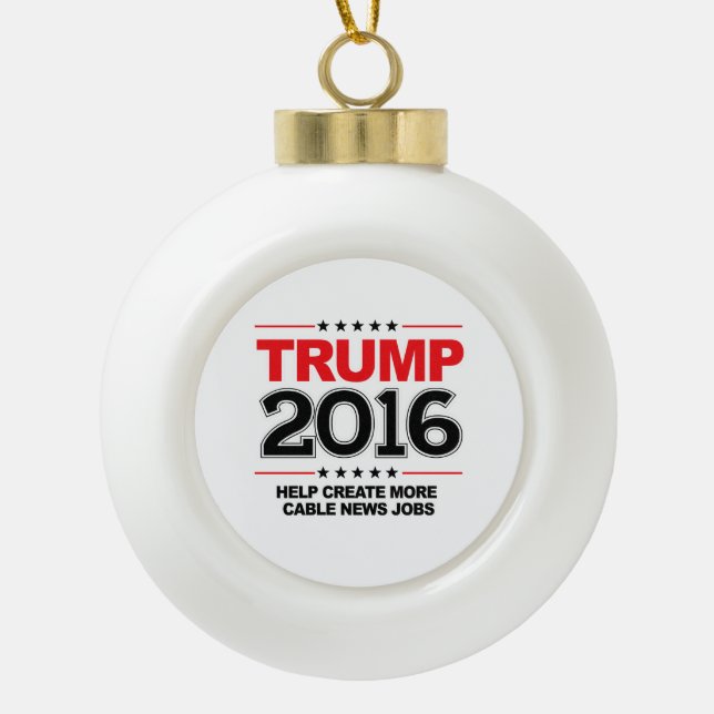 TRUMPF 2016 - Schaffen Sie mehr Keramik Kugel-Ornament (Vorderseite)