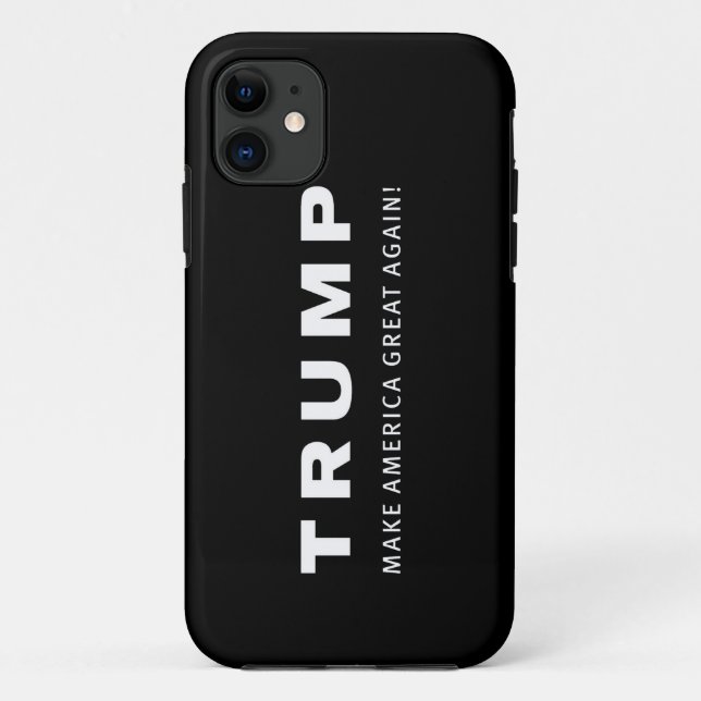 TRUMPF 2016 SCHWARZER iPhone Kasten Case-Mate iPhone Hülle (Rückseite)
