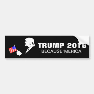 Trumpf 2016 weil Merica Autoaufkleber