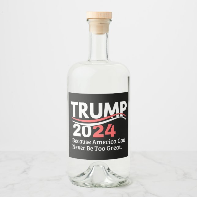 Trumpf 2024 alkoholflaschenetikett (Vorderseite)