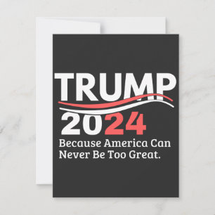Trumpf 2024 dankeskarte