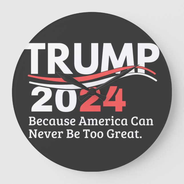 Trumpf 2024 große wanduhr (Vorderseite)