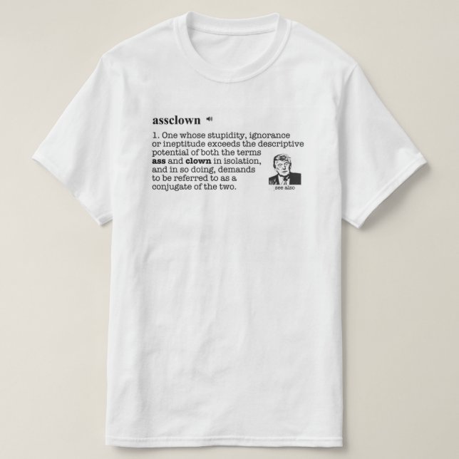 Trumpf als Clown T-Shirt (Design vorne)