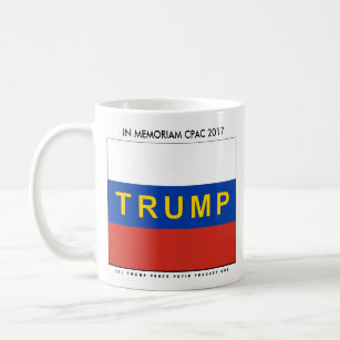 Trumpf auf russischen Flagge TRUMPF-PENNYS Tasse