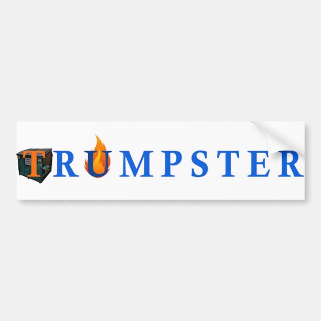 Trumpf-Aufkleber für Dumpsters - weiß Autoaufkleber (Vorne)