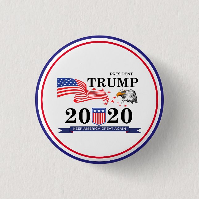 Trumpf behalten großen wieder 2020 USA Knopf Button (Vorderseite)