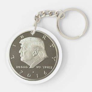 Trumpf-doppelte Eagle-Münze Schlüsselanhänger