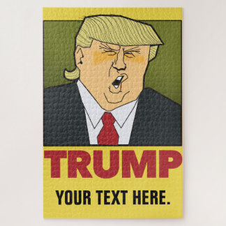 Trumpf. ein verwirrenmann. addieren Sie Ihren Puzzle