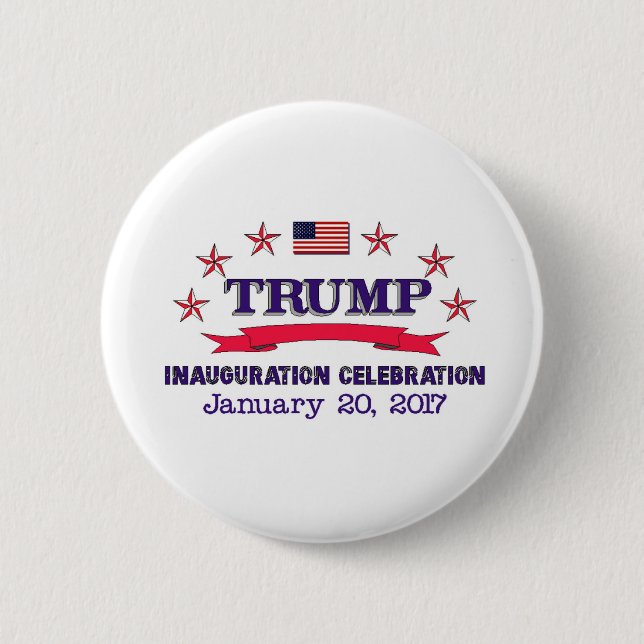 Trumpf-Einweihung Button (Vorderseite)