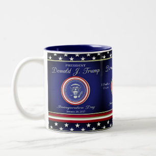 Trumpf-Einweihung Donald J Zweifarbige Tasse
