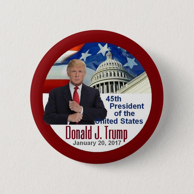TRUMPF Einweihungs-Knopf Button (Vorderseite)