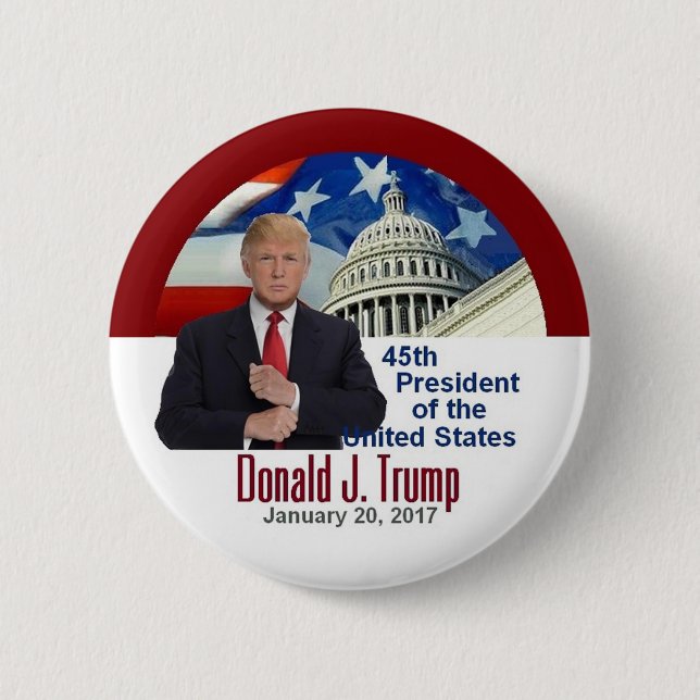 TRUMPF Einweihungs-Knopf Button (Vorderseite)