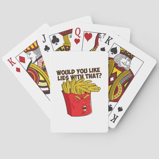 Trumpf-Fischrogen-lustiger Trumpf Spielkarten (Rückseite)