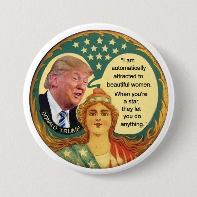 Trumpf-Frauenhaß Button (Vorderseite)