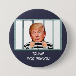 "Trumpf für Gefängnis" mit Trumpf hinter Gittern Button