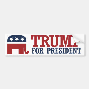 Trumpf für Stoßdämpfer 2016 Präsidenten-Elefan Autoaufkleber
