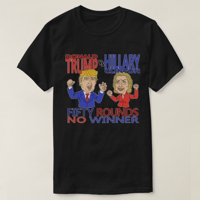 Trumpf gegen Hillary T-Shirt (Design vorne)