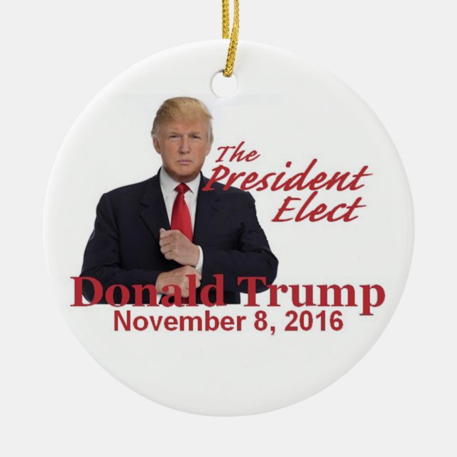 TRUMPF gewählter Präsident 2016 Keramikornament (Vorne)
