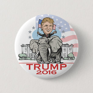 Trumpf GOP-Elefant-Ausflug Button