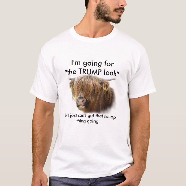 Trumpf-Haar-T-Shirt T-Shirt (Vorderseite)