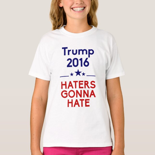 Trumpf-Hasser, die gehen zu hassen T-Shirt (Vorderseite)