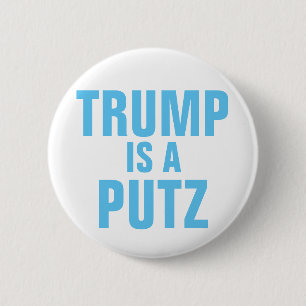 Trumpf ist ein Putz Knopf Button
