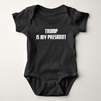 Trumpf ist mein Präsident Red Baby Snap Tee