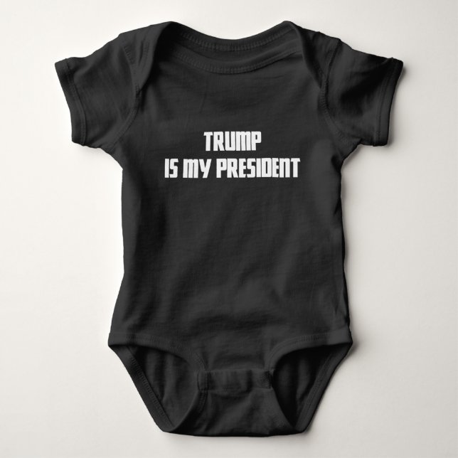 Trumpf ist mein Präsident Red Baby Snap Tee (Vorderseite)