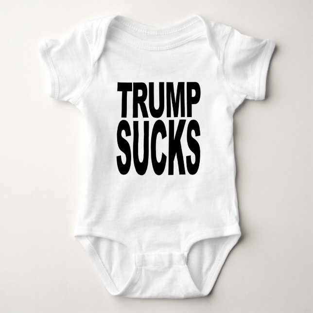 Trumpf ist zum Kotzen Baby Strampler (Vorderseite)