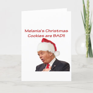 Trumpf, Melania Weihnachtsplätzchen sind- Feiertagskarte