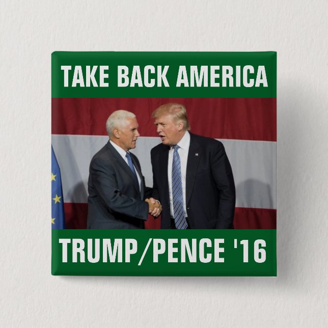 Trumpf-Pennys 2016 nehmen Amerika zurück Button (Vorderseite)