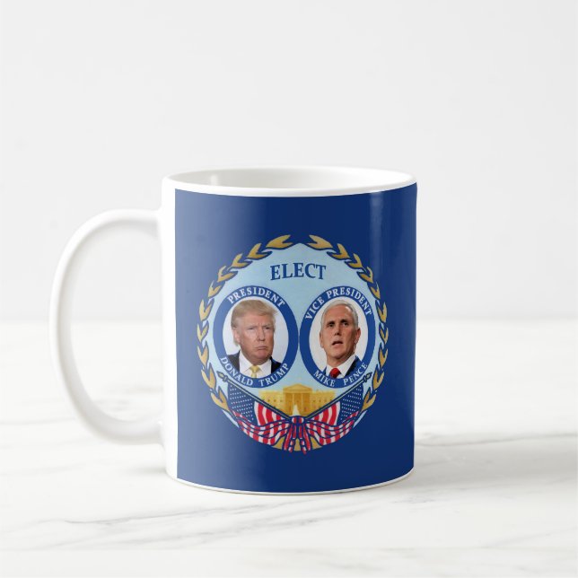 Trumpf/Pennys ODER Clinton/Kaine Tasse (Links)
