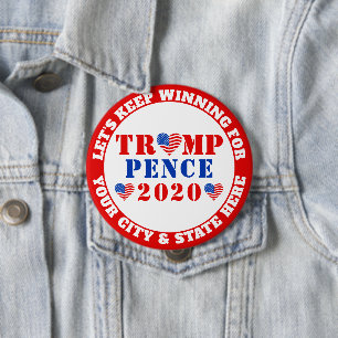 Trumpf-Pennys-Wahl 2020 USA lässt das Gewinnen Button