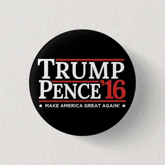 Trumpf-Pennys-Wahl-Knopf-Schwarzes 2016 Button (Vorderseite)
