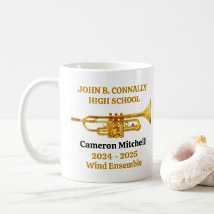 Trumpf Player High School Band Gold Personalisiert Kaffeetasse