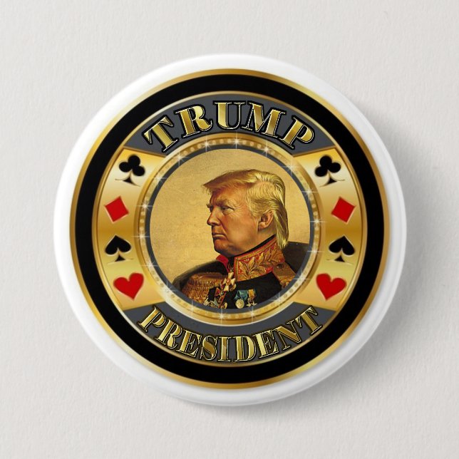 Trumpf-Präsident Casino Chip Button (Vorderseite)