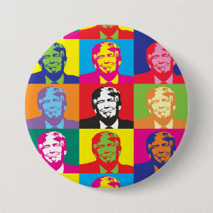 Trumpf-PräsidentenPop-Kunst Button