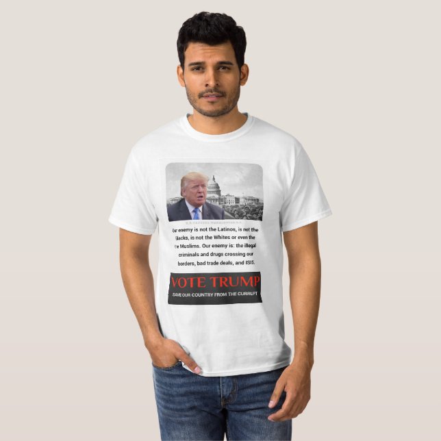 TRUMPF: RETTEN SIE UNSER LAND 1 T-Shirt (Vorne ganz)
