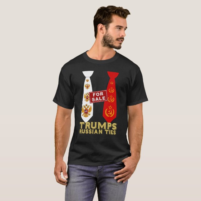 Trumpf-Russe-Krawatten T-Shirt (Vorne ganz)