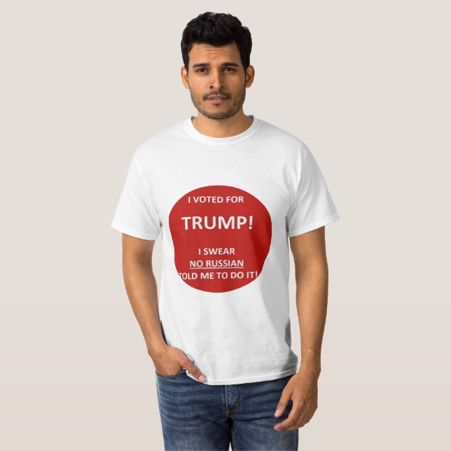 Trumpf-russisches Hacker-Shirt T-Shirt (Vorne ganz)