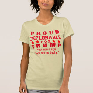 Trumpf stolze bedauernswerte rote T-Shirt