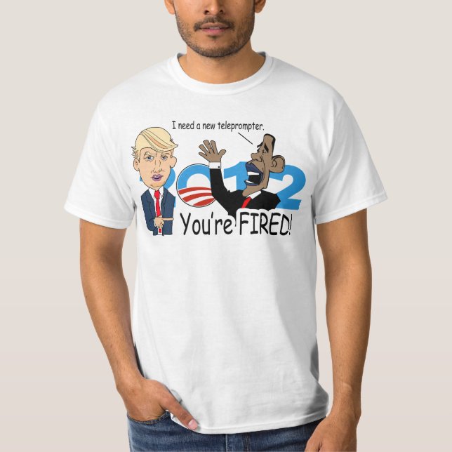 Trumpf und Obama-Shirt T-Shirt (Vorderseite)