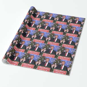 Trumpf-Weihnachten Geschenkpapier