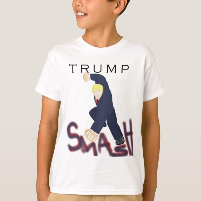 Trumpf-Zertrümmern! (Kinder u. mehr) T-Shirt (Vorderseite)